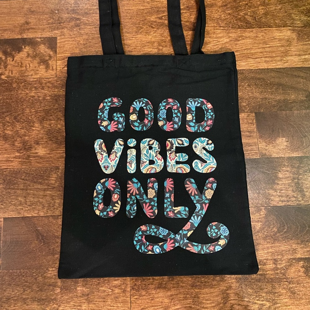Tote bag “good vibes only” NEW - Picture 2 of 2
